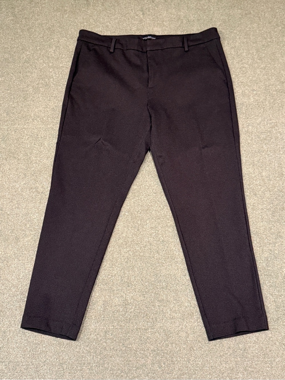 Women’s Black Patterned Dress Pants - Straight Leg, 29” Inseam